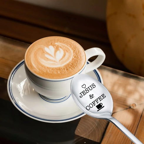 Coffee Spoon for Mom Dad Birthday Gifts for Women, Christmas Gifts for Men, Son, Daughter, Coffee Lovers