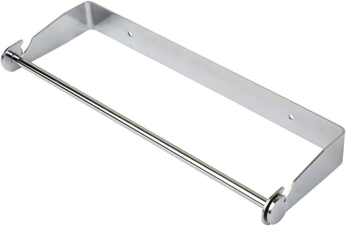 Under Cabinet Paper Towel Holder, Wall Mount for Home Kitchen, Stainless Steel for Large Rolls, Chrome