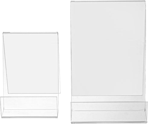 Dicunoy 10PCS Acrylic Book Stands, Clear Display Easel for Picture Album, Brochure, Paperbacks