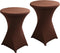 ChaiSang 2Pack 24x43 Inch Round Cocktail Spandex Fitted Table Cover - Stretch Elastic