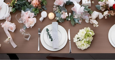 Plain Striped Cotton Linen Blended Dinner Cloth Napkins, Set of 12, 40 x 30 cm, Grey for Events & Home