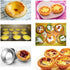 10 Pack Mini Egg Tart Tins, NonStick Tiny Pie Muffin Cupcake Pans, Silver
