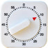 Square 60 Minute Mechanical Kitchen Timer - Visual Cooking Timer Clock with Loud Alarm - Ideal for Baking, Kitchen