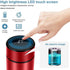 Smart Water Bottle, Stainless Steel Vacuum Flask Travel Mug with LCD Touch Screen, Insulated for Hot or Cold, Red