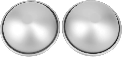 5 Inch Dome Cake Pan, 2 PCS Half Ball Cake Mold, Aluminum Alloy Hemisphere Cake Molds for Kids DIY