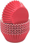 Bright Red Foil Cupcake Liners, Standard Sized Baking Cups, 120-Count for Party and Wedding