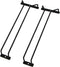 14-Inch Black Wine Glass Rack, Under Cabinet Stemware Holder, Set of 2 Hanging Stemware Racks