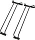 14-Inch Black Wine Glass Rack, Under Cabinet Stemware Holder, Set of 2 Hanging Stemware Racks