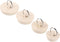 Hestya 4 Pieces Rubber Drain Stopper Set, Bathtub Sink Plug with Hanging Ring for Kitchen and Bathroom