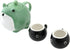 HAKONE YOSEGI Set, (30 oz 2 5 oz Frog Teapot & Cup Japanese Tea Service with Filter & Gift Box Teapot, Cups)