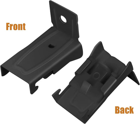 Curtain Track Brackets - Black Curtain Track Wall Mounting Hardware Accessories (10 Pack)