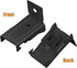 Curtain Track Brackets - Black Curtain Track Wall Mounting Hardware Accessories (10 Pack)