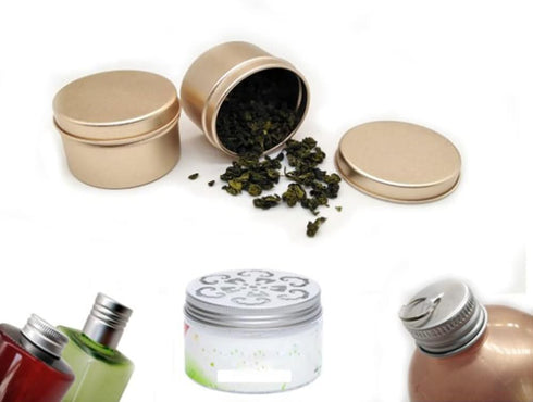 Othmro 3pcs 6.8oz Metal Round Tins with Screw Lid, Silver Aluminum Containers for Salve, Spices
