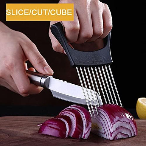 ESINAM Premium Onion Slicer Holder - Vegetable Slicer Cutter for Potato, Tomato, Fruit, and Meat