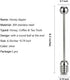 304 Set, 6.3 Inch 1 Pack 1 NiceGo Honey Dipper. Premium Stainless Steel Honey Dipper Kitchen Stirrer, Deep-Groove