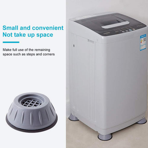 MWELLEWM Shock and Noise Cancelling Washing Machine Support, Anti Slip Anti Vibration Rubber Feet Pads