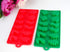 4 pcs (2 Molds + 2 Droppers) Red/Green Christmas Holiday Food Grade Silicone Mold Set for Making Chocolate Candy Ice