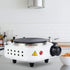 Fdit Portable Stainless Steel Electric Mini Stove Hot Plate, 500W Multifunctional Heater for Cooking Soup