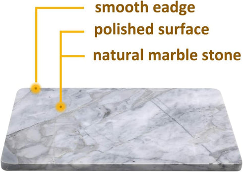 LUANT Counter, 10-1/4" 6-1/4" Rectangular Marble Vanity Tray for Bathroom, Dresser, Nightstand or Desk, x