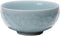 Chinese Rice Bowl 10oz Celadon Dinnerware, Engraved Peony Porcelain Bowl, 4.5 Inch in Sky Blue