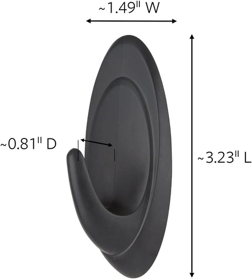 Command Outdoor Hooks, 2 Hooks and 4 Strips, Damage-Free Hanging Wall Decor with Weather Resistant Strips, Holds 3 lb