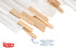Gmark Individually Wrapped 5.5" Coffee Stir Sticks, Eco Friendly Natural Birch Stirrers for Hot Drinks - 500pc