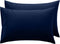 DAN RIVER 100% Organic Cotton Jersey Queen Pillowcases, Set of 2, 20" x 30", Navy, Breathable Cooling