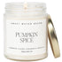 Sweet Water Decor Pumpkin Spice Candle | Pumpkin, Cinnamon, Vanilla Scents | 9oz Clear Jar Soy Candle