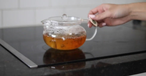 Teabloom Kyoto 2-in-1 Tea Kettle/Tea Maker, Heatproof Glass Teapot with Removable Loose Tea Filter for Connoisseurs