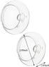2-Pack Glass Teapot Replacement Lid - Clear Teapot Accessories with Strainer Cover for Home Kitchen Teapots by Samlee
