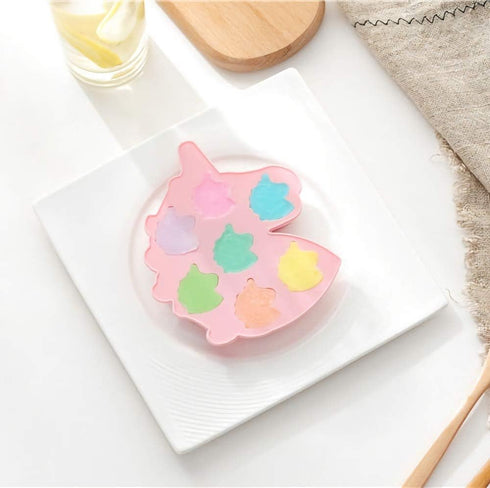 2-Pack Silicone Molds Set for Making Unicorn Head Small Soap Chocolate Candy Gummy Baking Cake Jello Jelly Wax Crayon