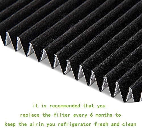 Carbon Activated Refrigerator Air Filter Replacement for Frigidaire and Electrolux, 4 Pack