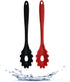 Silicone Pasta Fork, 2-Pack Heat Resistant Spaghetti Server Spoon, BPA Free Noodle Spoon (11.2")