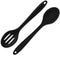 2 Pieces Silicone Nonstick Mixing Spoons, BPA Free, High Heat Resistant, Hygienic Design for Cooking