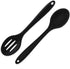 2 Pieces Silicone Nonstick Mixing Spoons, BPA Free, High Heat Resistant, Hygienic Design for Cooking