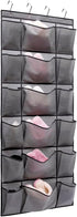 Over The Door Hanging Shoe Rack Organizer with 6 Extra Large and