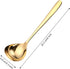 GuDoQi Soup Ladle, 3 Pack Durable 304 Stainless Steel with Polished Titanium Plated Big Volume Soup Spoon, Kitchen