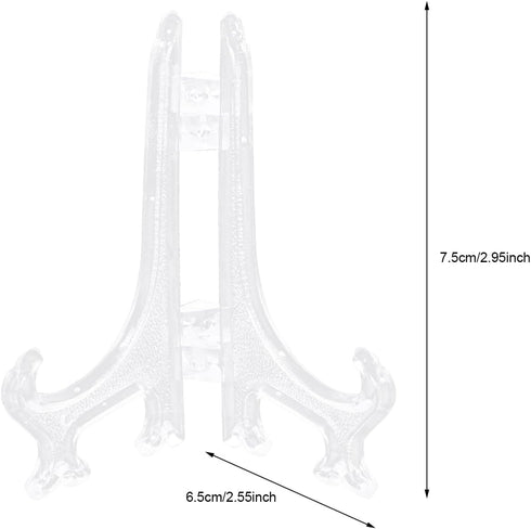 12pcs Photo Frame Stand Desk Easel Clear Monitor Stand Book Display Stand Acrylic Easels Novel Display Stand Plate Stands for Display Picture Frame Holder Plate Display Bracket
