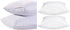 4 Pack Deluxe Zippered Vinyl Pillow Covers - Waterproof Protectors, Standard Size 20"x29"