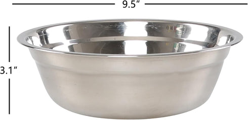 Gainhope Mixing Bowl Set, 4 Pack Stainless Steel Prep Bowls, 9.5" x 3.1"