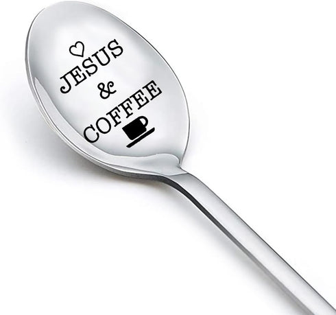 Coffee Spoon for Mom Dad Birthday Gifts for Women, Christmas Gifts for Men, Son, Daughter, Coffee Lovers