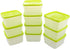 Arrow Reusable Plastic Storage Container Set, 10 Pack, 1 Pint/16 Ounce Each, BPA-Free, Dishwasher/Microwave Safe