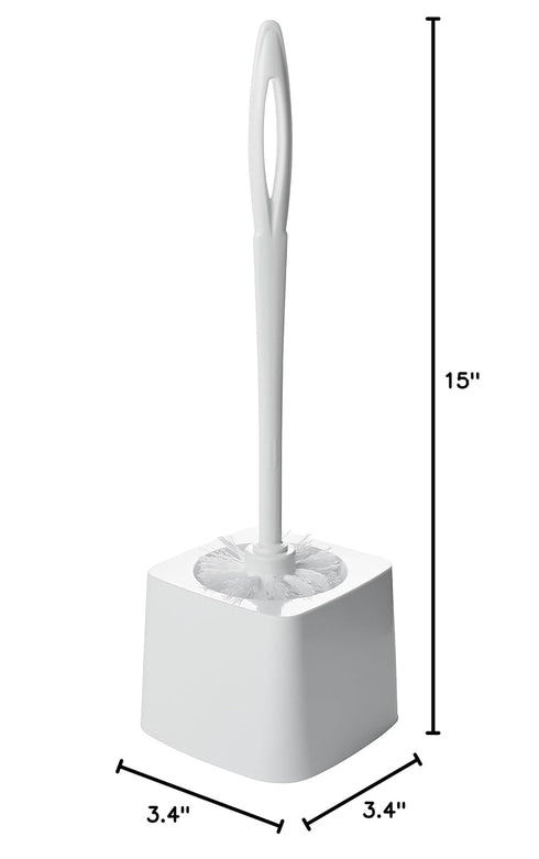 Commercial 15" Rubbermaid Products Toilet Brush, White, Toilet Bowl Brush for Bathroom, Professional/Janitorial Scrub