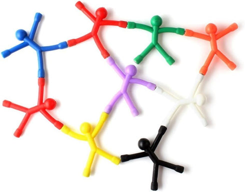 Refrigerator Magnets, 10pcs Mini Man Flexible Fridge Magnets, Cute Rubber for Office Fun