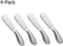 4 Pcs Stainless Steel Spreader Knife Set, Multipurpose Cheese and Butter Knives