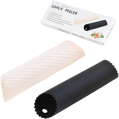 2 Set Silicone Garlic Peeler Easy Roller Tube Useful Garlic Odorfree Kitchen
