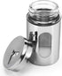 Accmor 2pcs Salt and Pepper Shakers,Stainless Steel Shaker for Salt Powder Sugar Cinnamon Pepper, Spice Dispenser with Adjustable Pour Holes,Silver by Accmor