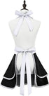 Violet Mist Retro Aprons for Women, Cute 50s Vintage Black Lady Apron, Adjustable Bid Waist Kitchen Gift