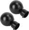 Artibetter 2pcs Roman Pole Decorative Head Curtain Pole Finials, Iron Drapery Rod Ends for Curtain Rail
