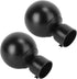 Artibetter 2pcs Roman Pole Decorative Head Curtain Pole Finials, Iron Drapery Rod Ends for Curtain Rail